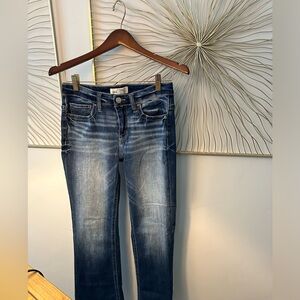 BKE Denim Stella Mid-Rise Slim Fit stretch Bootcut jeans